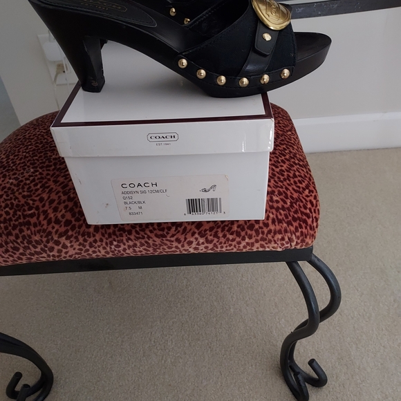 Coach Black and Gold Women's Shoes - Picture 7 of 7